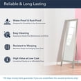 thumbnail image 6 of Head West Brushed Nickel Full Size Free Standing Easel Dressing Mirror - 18" x 64", 6 of 7