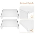 ITSELFER Clear Acrylic Monitor Riser Home Laptop Riser Stand Office