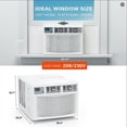 thumbnail image 5 of 23200 BTU 4-in-1 Window Air Conditioner & Heater - Smart WiFi, Remote & App Control, Dehumidifier, Fan, Works with Alexa & Search Engine, Cools & Heats Up to 1500 Sq Ft - US Standard, With WiFi, 5 of 8