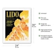 thumbnail image 2 of Lido - Grand Jeu - Cabaret Revue on Champs-Élysées Paris France - Vintage Theater Poster by René Gruau c.1973 - Fine Art Rolled Canvas Print 20in x 26in, 2 of 4