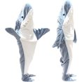 thumbnail image 2 of Manta de tiburón Karakal para niños y adultos, saco de dormir de tiburón de dibujos animados, pijamas, siesta de oficina, chal de sirena de tela de alta calidad Fivean unisex, 2 of 2