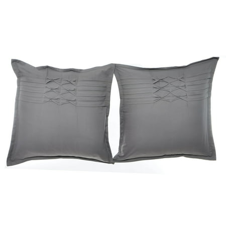 Island European Sham - City Scene Triple Diamond Grey European Sham Pair