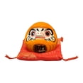 thumbnail image 3 of Alcancía Daruma de cerámica, artesanía, estatua, figura japonesa, decoración de escritorio, ahorro naranja, 3 of 9