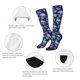 thumbnail image 3 of Fotbe Skull purple flower Calcetas Divertidas Estampadas para Hombre y Mujer, Calcetas de Algodón hasta la Rodilla para Caminar, Correr, Enfermería y Embarazo, 3 of 6