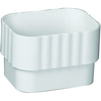 Amerimax M0623 Vinyl Downspout Connector Roof Gutter Accessories, 11 Inches, 8 Inches