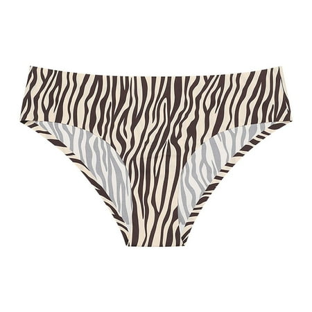 

solacol Womens Panties Sexy Womens Seamless T Pants European and American Sexy Leopard Print Thongs Low Waist Breathable Panties Womens Thongs Sexy