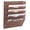 Brown, variant on 5 Pocket Mesh Hanging Wall File Organizer, Wall Mounted Mail Paper Document Folder Holder, Clipboard Storage Organization Magazine Rack with Nametag Label for Office Home School, White