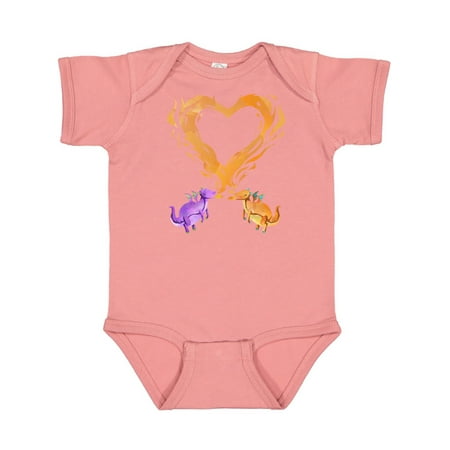 

Inktastic Fire Heart Dragons Gift Baby Boy or Baby Girl Bodysuit