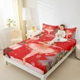 thumbnail image 4 of Manfei Merry Christmas Full Size Sheets 4pcs for Girls, Nutcracker Ballet Girl Bed Sheets, Xmas Tree Gifts Sheet Sets, Lightweight Room Decor, 4 of 7