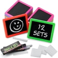 thumbnail image 5 of Mini Chalkboard For Kids - (Pack of 12) Goodie Bags Stuffers for Kids Mini kids chalkboard Each with 2 Chalk Sticks, and 1 Eraser for Boys and Girls Birthday Party Favors Birthday Goodie Bags, 5 of 6