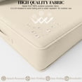 thumbnail image 2 of Snubbull Outdoor Deep Seat Cushion Set, 2 Pieces 24"x24"x6.5" Patio Furniture Replacement Cushions with Tie Straps, Waterproof Fade Resistant Removable Zipper Cover, Cream, 2 of 7