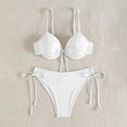 thumbnail image 7 of Cute Swimsuits for Women 2 Piece High Cut Swimwear Bow Tie Triangle Bikini Top String Micro Bikini Sets Bathing Suits, 7 of 7