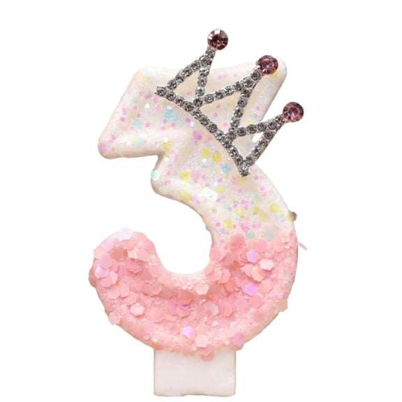 Numeral Birthday Candles, Creative Cartoon Character Style Vibrant Colors High Quality Wax for Birthday Party Cake Topper Anniversary Celebration Events, C