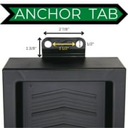 Master Mark Chevron Splashblock Black Gutter Downspout 24”