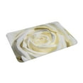 thumbnail image 2 of Balery White Rose Doormat, Durable Flannel Fabric, Waterproof Stain and Fade Resistant, Low Profile,Indoor Outdoor Door Mats, Easy Clean Patio Entrance Mat, 16x24in, 2 of 9