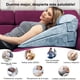 thumbnail image 3 of Conjunto de 4 Almohadas Ortopédicas en Cuña para Cama, para Recuperación Postoperatoria, Alivio Corporal, Mitigación de Reflujo Ácido y Gastroesofágico, Gris Oscuro, 3 of 6