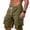 Army Green, variant on Yievot Cargo Shorts for Men Casual Drawstring Elastic Waist Summer Workout Gym Shorts with Pockets