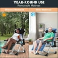 thumbnail image 5 of YYEAN  Zero Gravity Chair, Outdoor Padded Lounge Chair with Side Table, Reclining Chair, Sturdy & Comfortable, Supports up to 440lbs-Zero Gravity Chair-Cruious Blue, 5 of 7