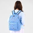 thumbnail image 6 of HUISZJ 3Pcs Strawberry Printed School Backpack, Students Bookbags Set with Lunch Box, Cute Daypack Bag Set for Women College (Light Blue), 6 of 7