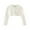 White, variant on Toddler Girls Cardigan Sweater Bolero Shrug Baby Kids Long Sleeve Cropped Dress Up Button Closure Jacket Tops 1-8T