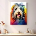 thumbnail image 2 of Bergamasco Sheepdog Dog Canvas Wall Art Colorful Pets Graffiti Highland Canvas Oil Painting Canvas Print Street Art Modern Artwork Living Bedroom Bathroom Home Office Decor, 2 of 4