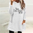 thumbnail image 2 of Bowake Sweat à Capuche Confortable pour Femmes Manches Longues Sweat à Capuche en Polaire d'Hiver avec Poches, 2 of 4