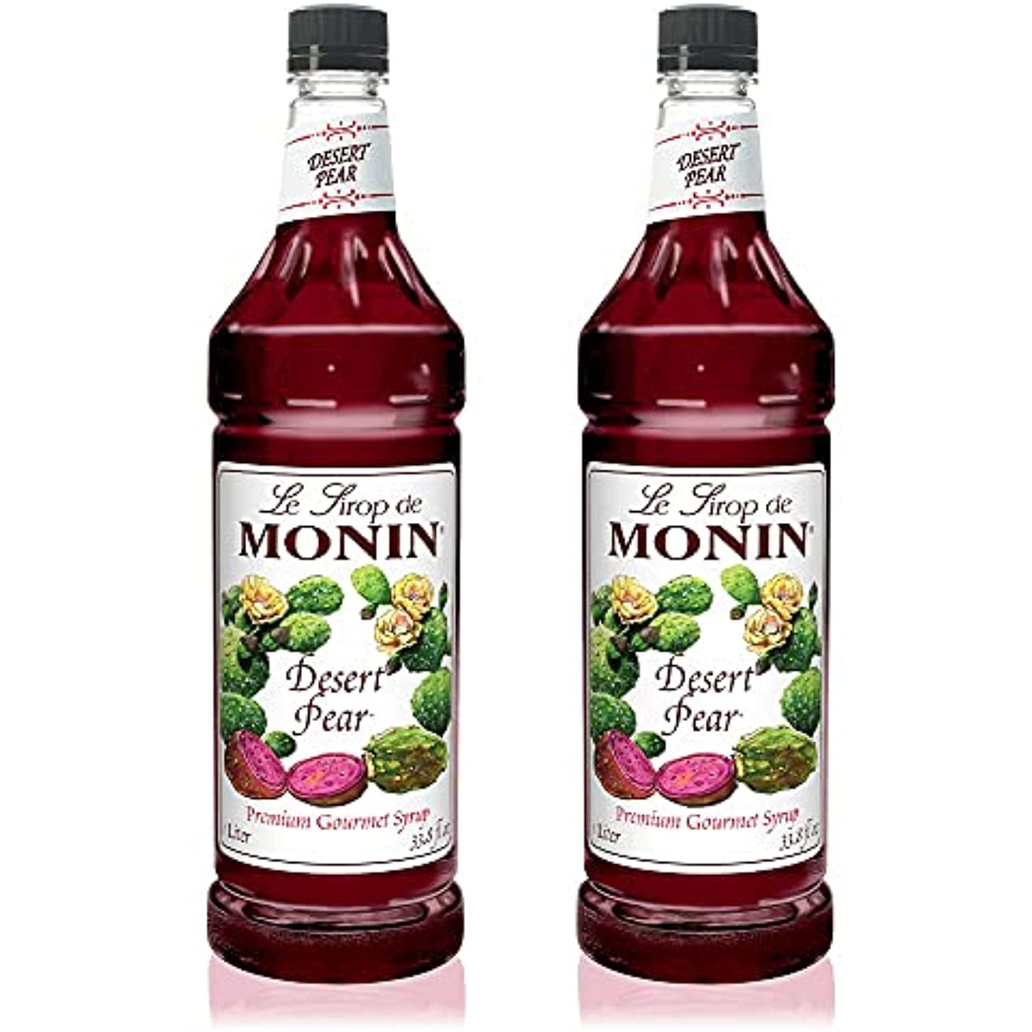 Monin Desert Pear Syrup, Bold Flavor of Prickly Pear Cactus, Natural