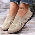 thumbnail image 2 of Wensltd Women Knit Walking Shoes Comfy Lightweight Casual Flats With Breathable Spring Fall, 2 of 9