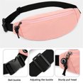 thumbnail image 3 of Riñonera para hombres y mujeres, riñonera cruzada impermeable a la moda, riñonera para llevar todos los teléfonos, carteras, monedero para correr, senderismo, deporte, gimnasio, entrenamiento, viajes, 3 of 6