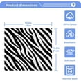 thumbnail image 5 of SKYSONIC Zebra Cotton Washcloths Set of 2, Highly Absorbent Soft Fingertip Towel for Bathroom, Gym, Hotel and Spa, 12 x 12 Inch, 5 of 7