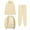 Khaki, variant on 2 Piece Sets for Women Dressy Plus Cute 2 Piece Outfits for Women Fall Winter Hoodie Round Neck Hoodie Pants 3-piece Set Of Sportswear Solid Color Couple Hoodie Hoodie Set Long Sleeve Hoodie Set