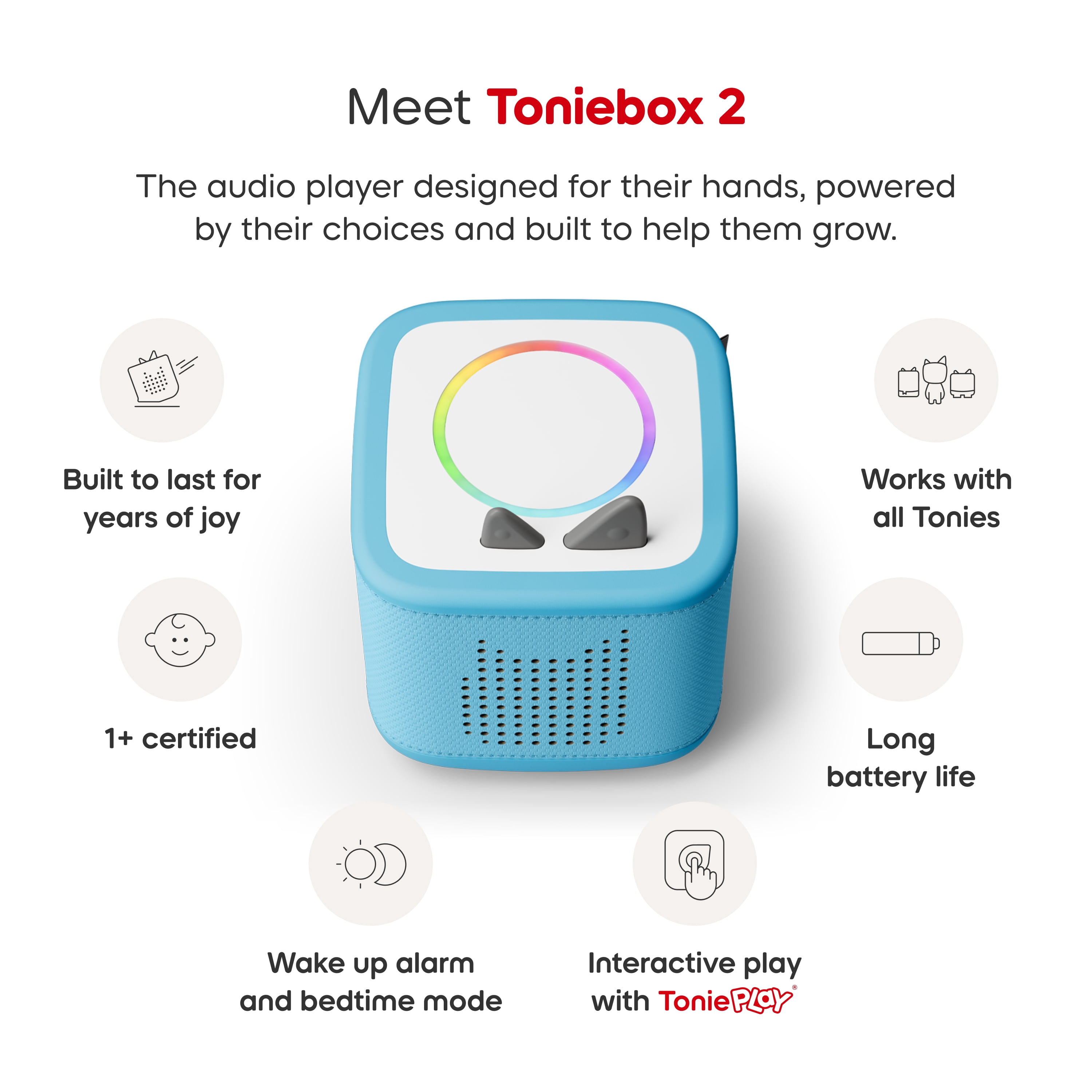 tonies Toniebox 2 Play Set - Disney Frozen - Sky Blue