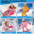 thumbnail image 6 of ThxToms Kids Winter Gloves, Waterproof Ski Snow Gloves for Boys and Girls, Winter Warm Gloves for Cold Weather Outdoor Play ( Rose Red Ages 7-10), 6 of 7