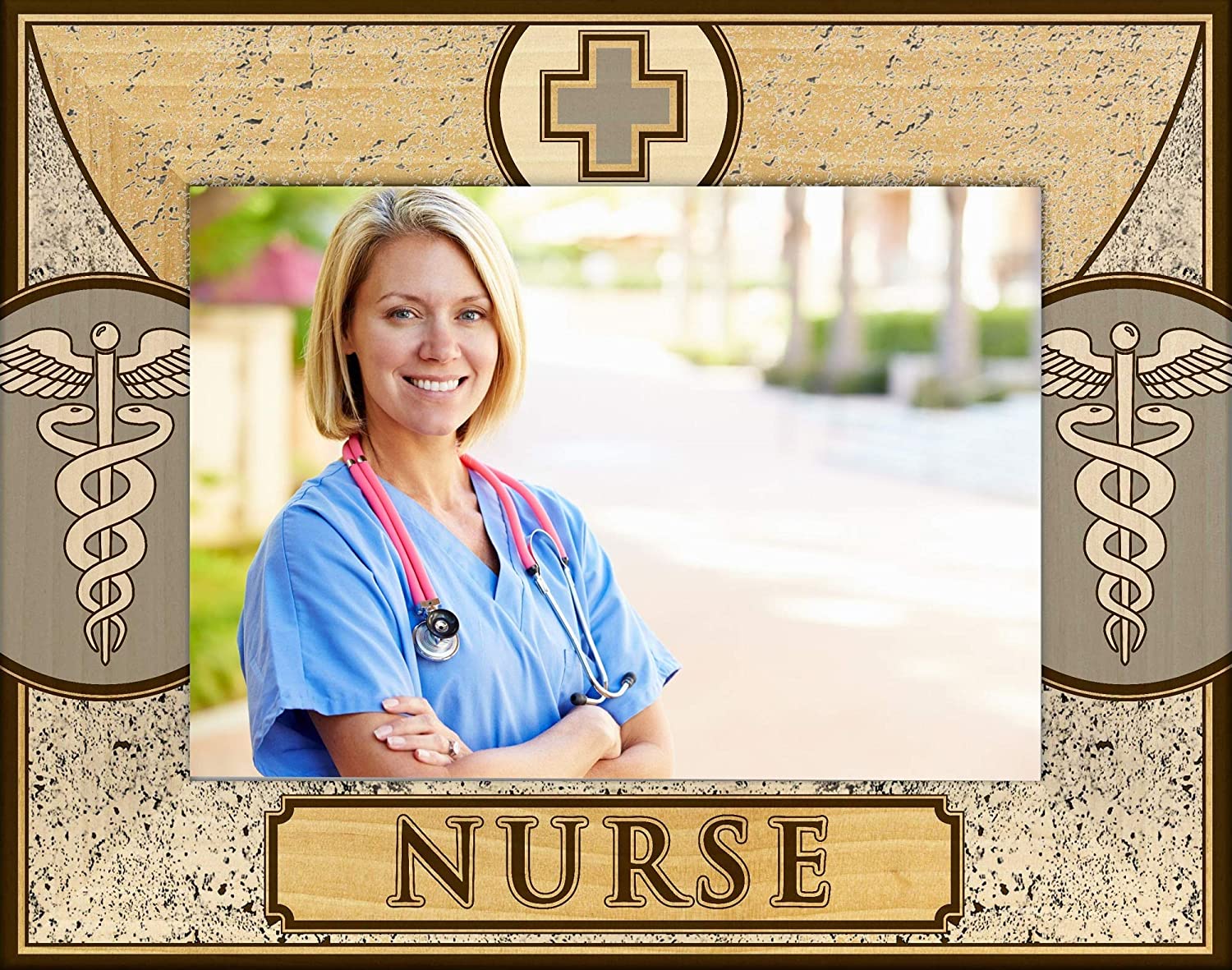 Nurse Laser Engraved Wood Picture Frame (5 x 7)
