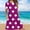Purple, variant on Sakmal Casual Dresses for Women Crew Neck Green Long Loose Fit Tiered Short Sleeve Polka Dot with Pocket Sundress