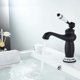 thumbnail image 4 of Grifo monomando para lavabo de baño Grifo monomando para lavabo Grifo monomando para lavabo de baño Grifo mezclador retro para lavabo, latón negro, 4 of 4