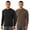 Black, variant on Men's Long Sleeve Shirt Mock Turtleneck Cotton Basic Thermal Undershirt Lightweight Pullover