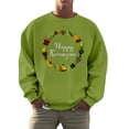 thumbnail image 1 of QHFBli Chandail en Molleton Col Rond Uni pour Hommes et Femmes Kwanzaa Mode Automne Chandail Sans Capuche avec Logo Imprimé Tops de Vacances, 1 of 4