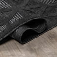 thumbnail image 5 of Hauteloom Nuri Outdoor Area Rug - Outside Porch Patio Rug Carpet - Waterproof Rug - Moroccan Farmhouse High Low - Black, Gray, Dark Grey - 7'10" x 10', 5 of 20