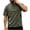 Army Green, variant on Avirosel Men's Casual Color Block Short Sleeve Cage Jacket Half Zip Breathable Athletic Training Apparel for Outdoor Activities Black
