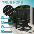 thumbnail image 5 of PIPOPA Outdoor Adirondack Chair set of 2, HDPE All Weather Patio Chair for Deck Backyard Garden, Black, 5 of 7