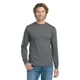 thumbnail image 5 of Gildan Unisex Ultra Cotton Long Sleeve Art and Craft T-Shirt, Bulk 3 Pack, Charcoal Tee, S, 5 of 5