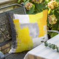 thumbnail image 2 of Yellow Grey Oil Painting Pillow Covers 18x18 Inch, Abstract Modern Geometric Linen Pillowcase with Invisible Zipper, Decorative Throw Pillow Covers Cushion Case for Couch Sofa Bed Living Room, 2 of 9