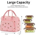 thumbnail image 2 of Gocvo Lunch Bag for Women Insulated Lunch Box Reusable Cooler Bag Portable Cute Corduroy Lunch Tote Bags for Travel, Work, Picnic(Blue Plaid), 2 of 9