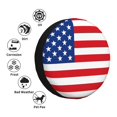 thumbnail image 4 of Susaid America Flags3 Print Tire Covers,Waterproof Anti-UV Snow Sun Rain Tire Covers for RV,Truck, SUV, Trailer, Camper-16 inch, 4 of 6