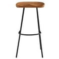 thumbnail image 6 of Counter Stool Chair, Set of 2, Walnut, Wood, Metal, Bar Pub Cafe Bistro Dining Kitchen Hospitality Restaurant, Modern Contemporary HB36685, 6 of 10
