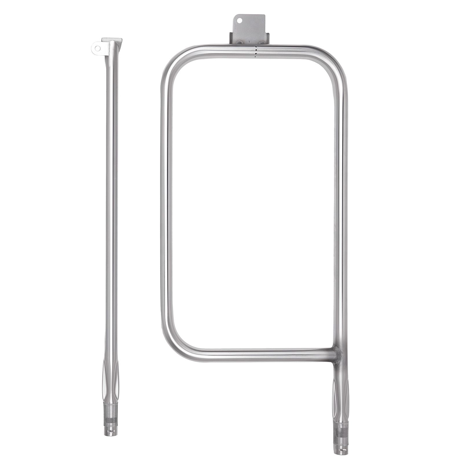 Grill Burner Tube for Weber Q Series, 304 Stainless Steel, Compatible with Q3200/Q300/Q320/Q3000, 23.75x10.375 Inch with 22.3 Inch, Even Heat Distribution
