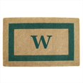 thumbnail image 1 of Nedia Home 02086W Single Picture - Green Frame 30 x 48 In. Heavy Duty Coir Doormat - Monogrammed W, 1 of 1