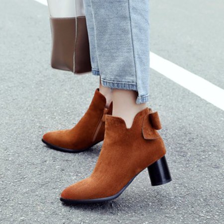 

Winter Latest Nice Design Trend Fashion Cusp Bowknot Zipper Ladies Boot