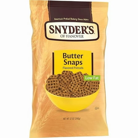 Pack of 1 Snyder's of Hanover Butter Snaps Pretzels, 12 Oz Bag